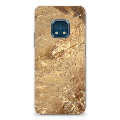Nokia XR20 | TPU | Siliconen hoesje | Marmer Creme