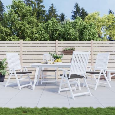 VidaXL Tuinstoelkussens 4 st 40x40x4 cm oxford stof antracietkleurig