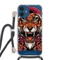 Tiger and Rattlesnakes: iPhone 12 Transparant Hoesje met koord