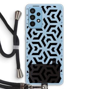 Crazy pattern: Samsung Galaxy A52 Transparant Hoesje met koord