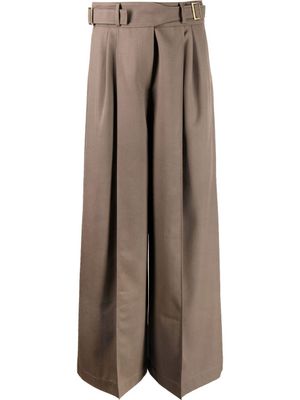 Rejina Pyo pantalon de tailleur à coupe ample - Marron