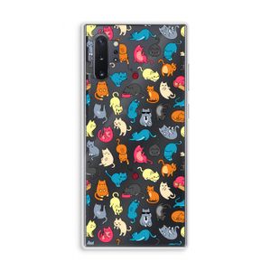 Kleurrijke katten: Samsung Galaxy Note 10 Plus Transparant Hoesje