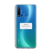 Reminder: Huawei P20 Lite (2019) Transparant Hoesje