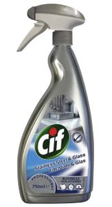 Roestvrijstaal reiniger CIF 750ml