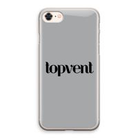Topvent Grijs Zwart: iPhone 8 Transparant Hoesje Topvent Grijs Zwart: iPhone 8 Transparant Hoesje