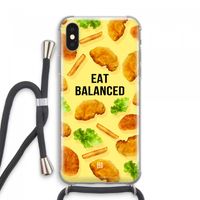 Eat Balanced: iPhone XS Max Transparant Hoesje met koord