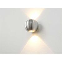 Artdelight Buitenlamp up/downDenver rond - grijs - WL DENVER ALU