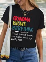 Grandma Knows Everything Women's T-Shirt - thumbnail