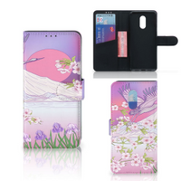 OnePlus 7 Telefoonhoesje met Pasjes Bird Flying - thumbnail