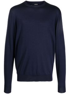 Lardini pull en laine mélangée - Bleu