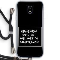 Schotelvod: Samsung Galaxy J3 (2017) Transparant Hoesje met koord