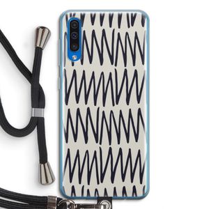 Marrakech Zigzag: Samsung Galaxy A50 Transparant Hoesje met koord
