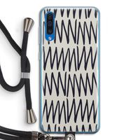 Marrakech Zigzag: Samsung Galaxy A50 Transparant Hoesje met koord