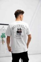 Quotrell Victorie T-Shirt Heren Wit/Zwart - Maat XS - Kleur: WitZwart | Soccerfanshop