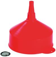 Max4car Plastic funnel 235 mm d orange with sieve