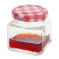 Excellent Houseware Inmaak/weckpotjes - 75 ml - 4x stuks - met draaideksel - mini potjes