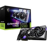 MSI Nvidia RTX 5080 Videokaart 16GB GAMING TRIO OC 16 GB GDDR7-RAM PCIe x16 HDMI 2.1, DisplayPort 2.1 MSI Nvidia RTX 5080 Videokaart 16GB GAMING TRIO OC 16 GB GDDR7-RAM PCIe x16 HDMI 2.1, DisplayPort 2.1