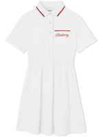 Burberry Kids robe-polo en coton à logo - Blanc