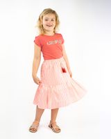 Like Flo Meisjes rok woven - Neon gestreept - thumbnail