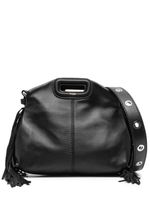 Maje mini sac porté épaule Miss M en cuir - Noir