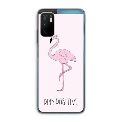 Pink positive: Xiaomi Poco M3 Pro 5G Transparant Hoesje