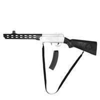 Verkleed speelgoed Politie/soldaten geweer - machinegeweer - zwart - plastic - 67 cm