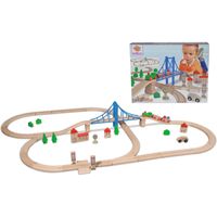 Treinset met brug Constructiespeelgoed