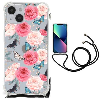 iPhone 14 Plus Case Butterfly Roses iPhone 14 Plus Case Butterfly Roses
