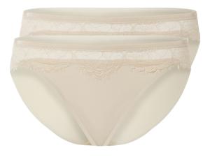 esmara 2 dames slips (Beige, XS (32/34))