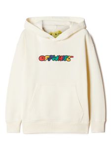 Off-White Kids hoodie en coton Arrows - Tons neutres