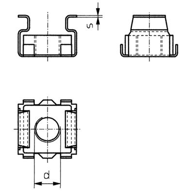 TOOLCRAFT 521823 Kooimoeren M5 Staal 10 stuk(s)