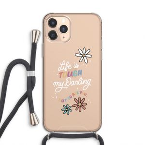 Tough Life: iPhone 11 Pro Transparant Hoesje met koord