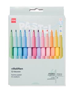 HEMA Viltstiften Pastelkleuren - 12 Stuks