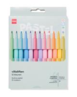 HEMA Viltstiften Pastelkleuren - 12 Stuks HEMA Viltstiften Pastelkleuren - 12 Stuks