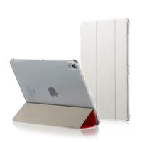 Zijde textuur horizontale Flip magnetische PU lederen case voor iPad Pro 11 inch (2018) met drie-opvouwbare houder & slaap/Wake-up functie (wit)