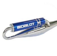 Uitlaat Bidalot S3R Piaggio chroom blauw - thumbnail
