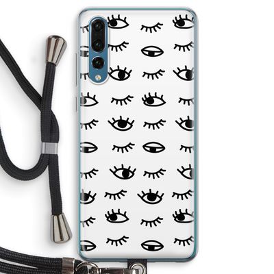 Eye pattern #2: Huawei P20 Pro Transparant Hoesje met koord