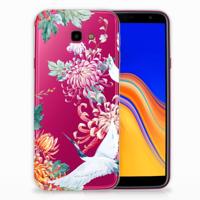Samsung Galaxy J4 Plus (2018) | TPU Hoesje | Bird Flowers
