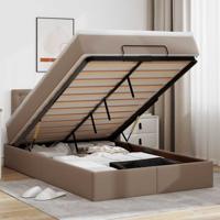 Ottoman bed met matrassen en LED's 120x200cm kunstleer
