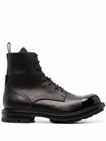 Alexander McQueen bottes Wander en cuir - Noir - thumbnail