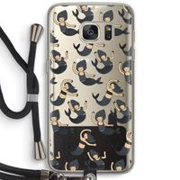 Zeemeermin: Samsung Galaxy S7 Transparant Hoesje met koord