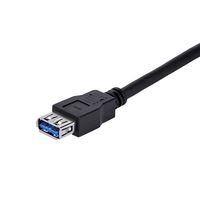 StarTech.com 1m SuperSpeed USB 3.0 Verlengkabel A naar A Zwart M/F - thumbnail