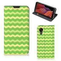 Samsung Galaxy Xcover 5 | Hoesje met Magneet | Waves Green