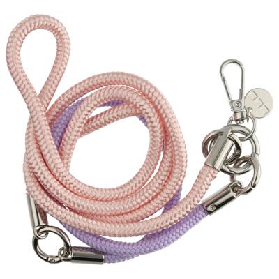 Telefoonkoord Flexicord - Rose Paars - Zilver Telefoonkoord Flexicord - Rose Paars - Zilver