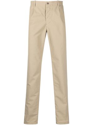 Incotex pantalon droit à plis - Tons neutres