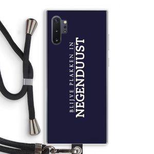 Blijve plakken in Negenduust: Samsung Galaxy Note 10 Plus Transparant Hoesje met koord