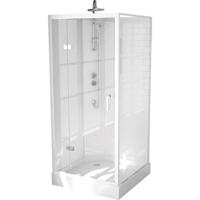 GO by Van Marcke Khone V compleet gesloten douchecabine 90x90cm vierkant 1 draaideur SKU 223289