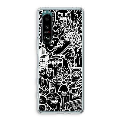 Vexx Black Mixtape: Sony Xperia 5 III Transparant Hoesje