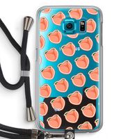 Just peachy: Samsung Galaxy S6 Transparant Hoesje met koord