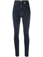 Philipp Plein legging à taille haute - Bleu - thumbnail